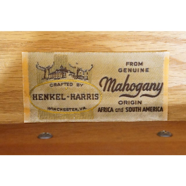 Henkel Harris Genuine Solid Mahogany Traditional 66" Double Dresser For Sale - Image 9 of 13