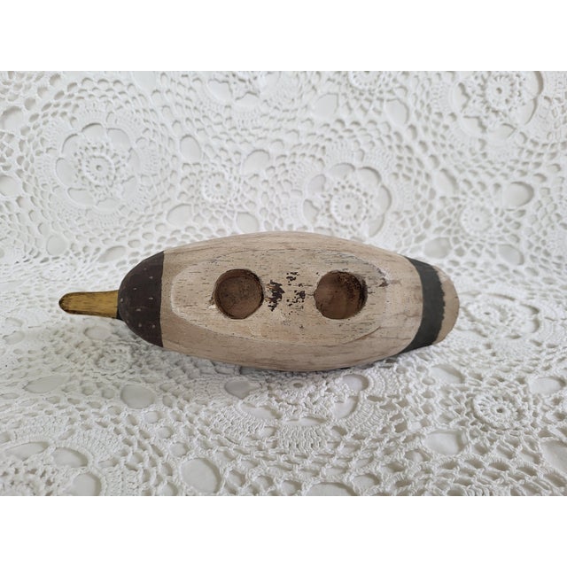 Hand Painted Wooden Duck Decoy For Sale - Image 4 of 6