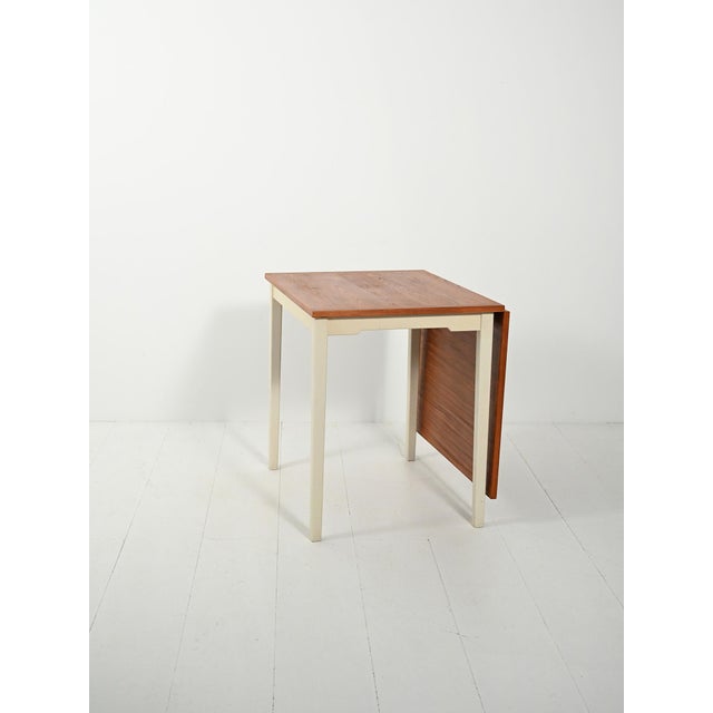 Scandinavian Folding Table, 1960s For Sale - Image 4 of 11
