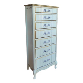 1970s Permacraft by Sanford Furniture French Provincial 7-Drawer Lingerie Chest For Sale