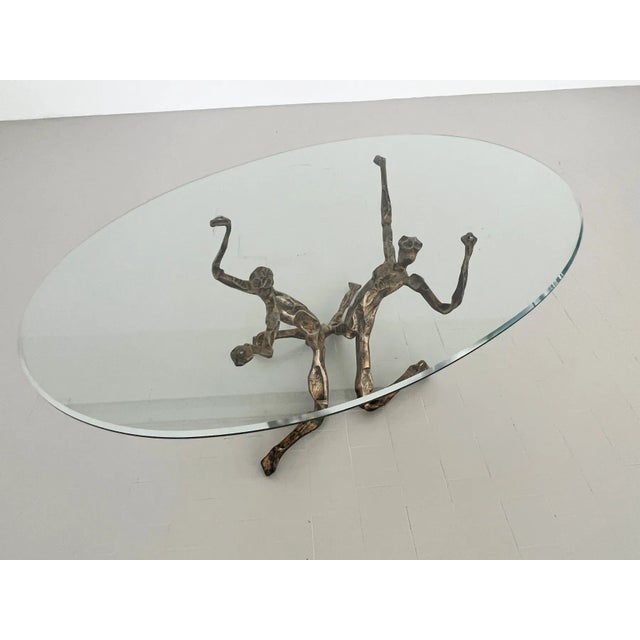 Metal Brutalist Trinidad Coffee Table in Bronze by Salvino Marsura, 1960 For Sale - Image 7 of 13