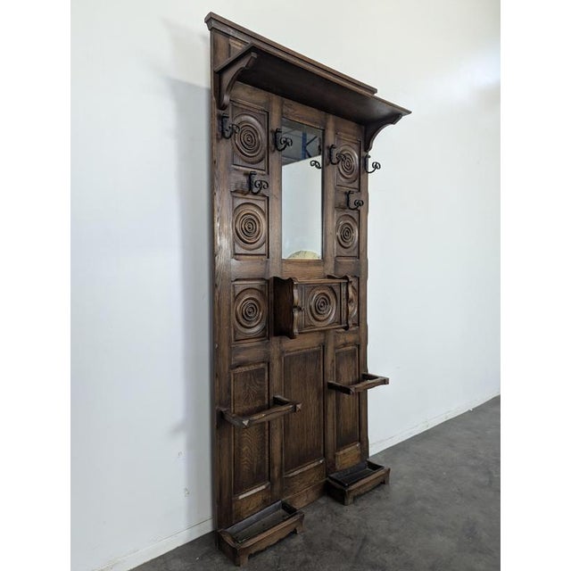 Brutalist Coat Rack in the style of Dudouyt, in Very Good conditions.