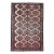 Vintage Persian Malayer Gallery Rug, Hand-Knotted Wool, Geometric Pattern, 7x13, Ivory & Red For Sale