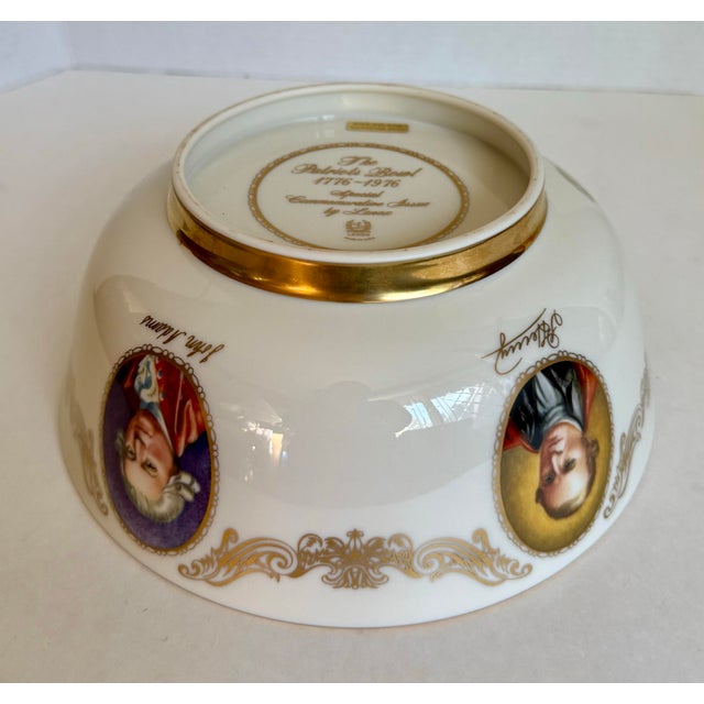 Here is a beautiful, fine china bowl designed by Lenox in the 1970's to commemorate the American Bicentennial. The bowl...
