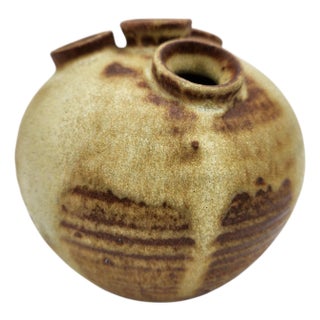 Mid 20th Century Studio Pottery Bud Vase With 4 Openings For Sale