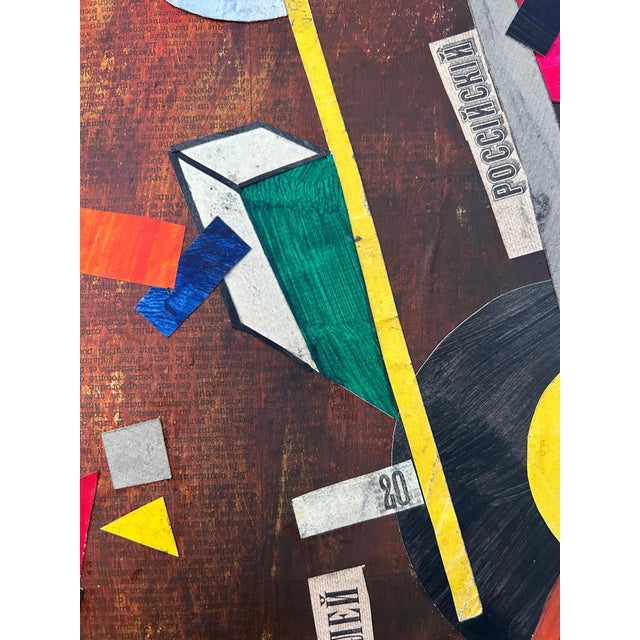 Constructivist Collage, 1930s, Mixed Media & Gouache For Sale - Image 10 of 15