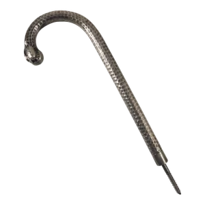 19th Century German Hand Hammered 800 Silver Parasol Handle