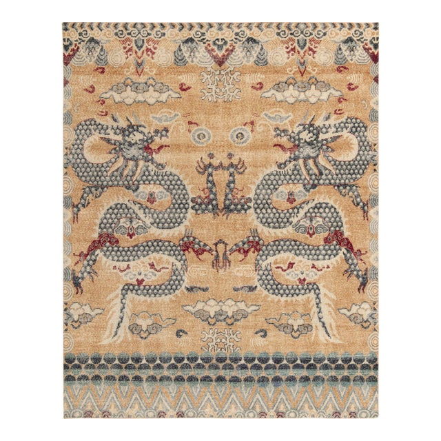 Rug & Kilim’s Double Dragon Rug, 10x14 For Sale