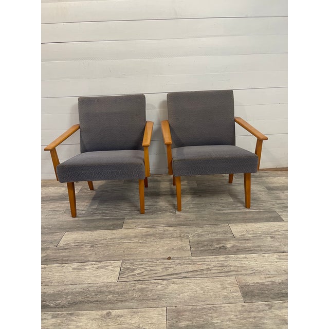 Vintage Chairs and Hocker by Tatra Nabytok, Czech Republic, 1970, Set of 3 For Sale - Image 6 of 9