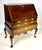 Brown Vintage Queen Anne Style Mahogany Slant-Front Bureau Secretary Desk For Sale - Image 8 of 17