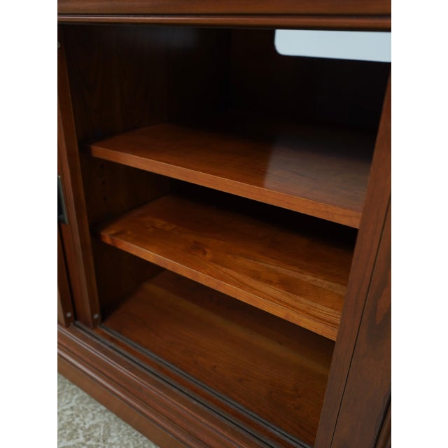 Wood Stickley 21st Century Cherry Media Console For Sale - Image 7 of 18