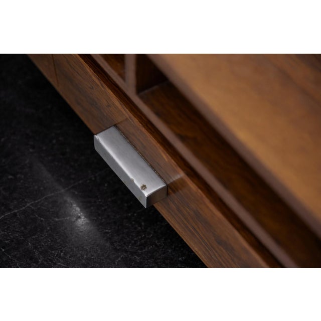 Vintage Scandinavian Ambassador Console with Mirror from Fröseke Nybrofabriken Ab, 1970s, Set of 2 For Sale - Image 15 of 18