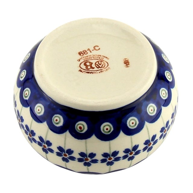 Elevate your table setting with this authentic Polish Pottery sugar bowl, meticulously handcrafted by Zakłady...