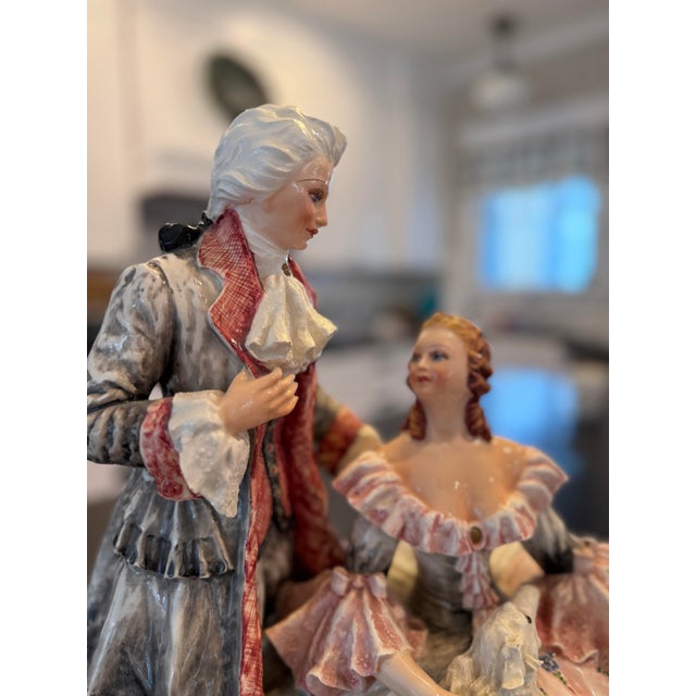 Vintage Carlo Mollico Capodimente Style Porcelain Sculpture For Sale - Image 4 of 9