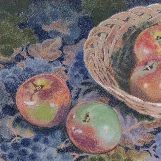 1990s 'Basket of Apples' by Maria Winkler, 1991, California League of Woman Artists, Sacramento, Boise Museum For Sale - Image 5 of 7