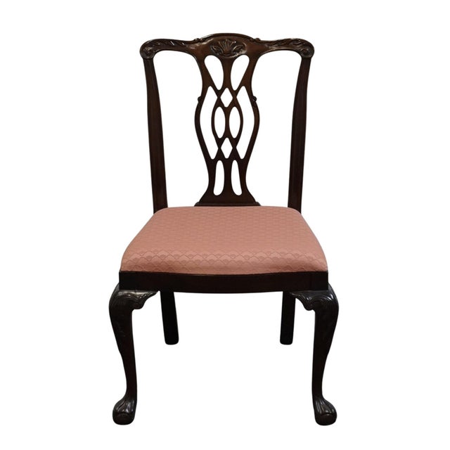 Chippendale Pennsylvania House Solid Mahogany Traditional Chippendale Style Dining Side Chair 13-31078 For Sale - Image 3 of 10