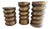 Vintage Maitland-Smith Sculptural Brass Pedestal Tables-Set of Three For Sale