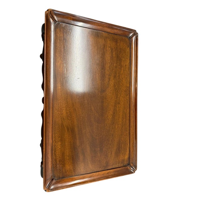Virginia Galleries Henkel Harris Mahogany Tea Side Table With Pull Outs For Sale - Image 10 of 12