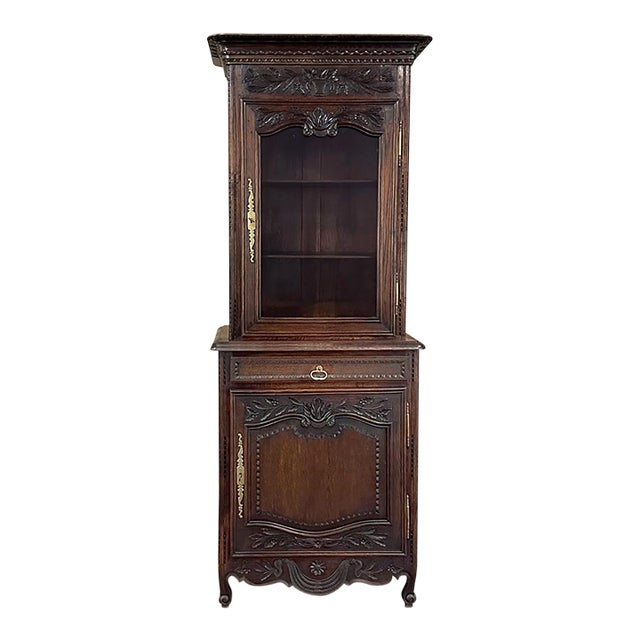 19th Century Country French Two-Tiered Vitrine For Sale