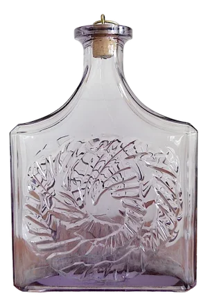Finnish Glass Bottle by Eero Rislakki for Mätyharjun Lasi