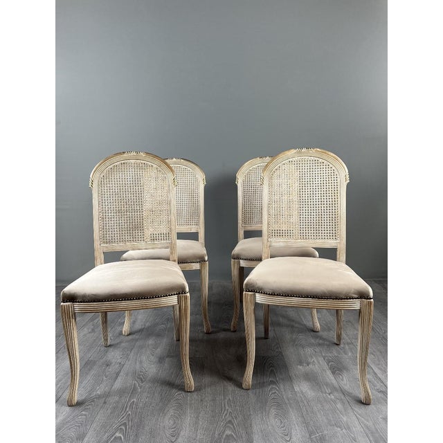 Wood 20th Century Dining Chairs, Set of 4 For Sale - Image 7 of 11