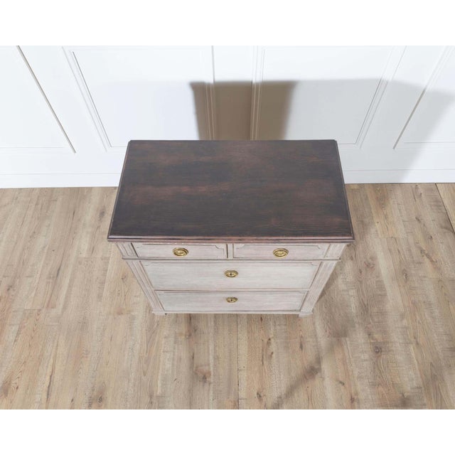 Mid 20th Century Swedish Gustavian Painted Chest of Drawers For Sale - Image 4 of 8