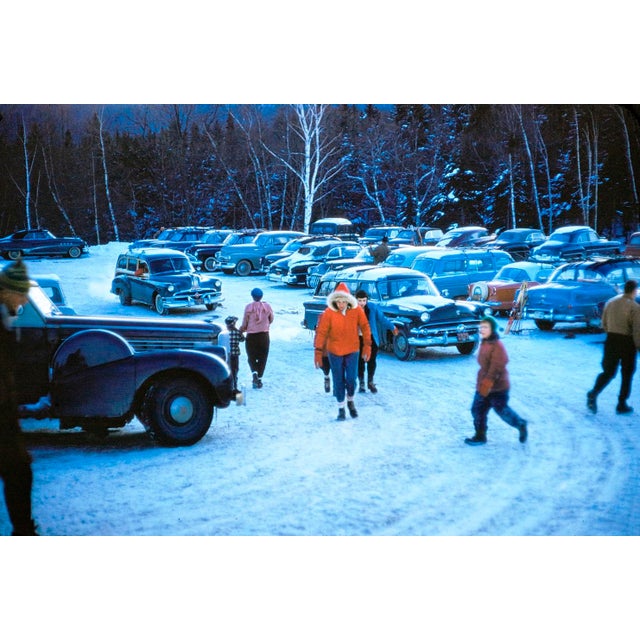 Stowe Mountain Resort by Toni Frissell Cars at the Stowe Mountain Resort, USA, 1955. (Photo by Toni Frissell) 12x16"...