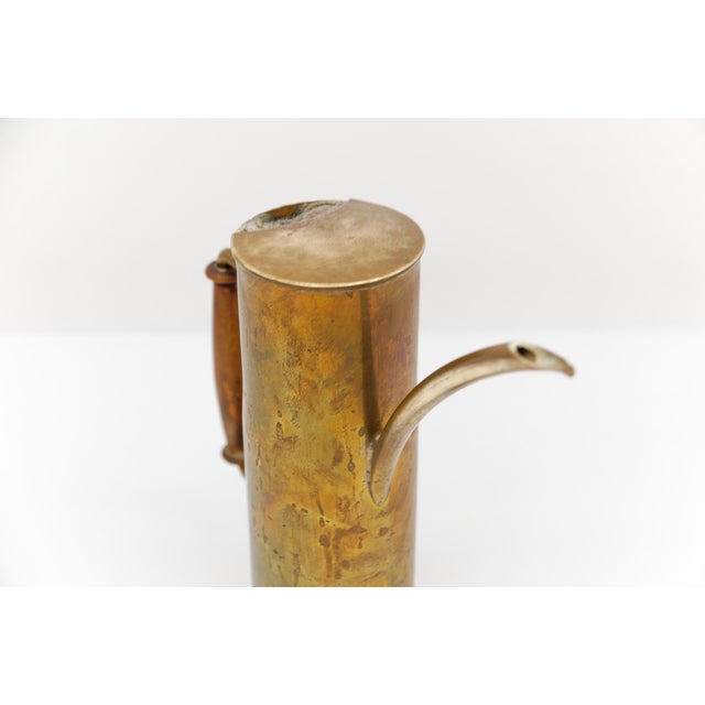 Bauhaus Brass and Wood Watering Can, Germany, 1950s For Sale - Image 10 of 11