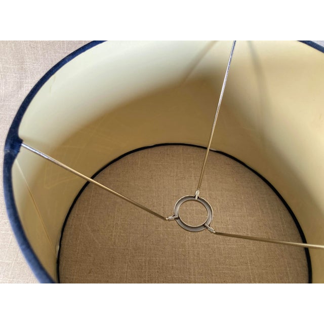 Vintage 1960s Architectural Blueprint Lamp Shade For Sale In Philadelphia - Image 6 of 9