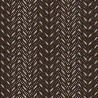 SAMPLE - Boråstapeter Chevron Dots Wallpaper In Brown And Gold For Sale