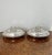 Quality pair of antique Edwardian silver plated oval entree dishes having a quality pair of silver plated oval entree...