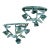 Hand Crafted Bronze Wall Brackets For Sale