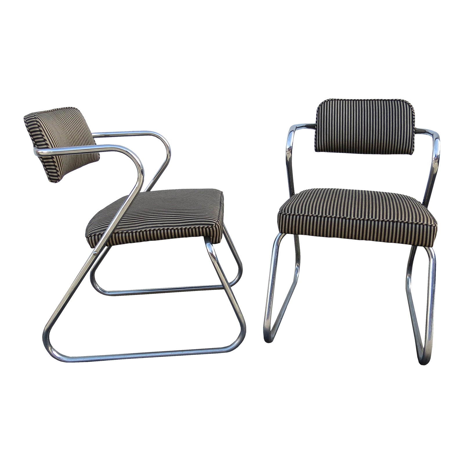 アート・デザイン・音楽 THE AMERICAN VINTAGE FURNITURE Art Deco KEM Weber Springer Tubular and Flat Bar Lounge
