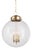 Regina Andrew Globe Pendant in Natural Brass For Sale