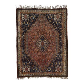 Antique Persian Shiraz Rug - 05'01 X 06'08 For Sale