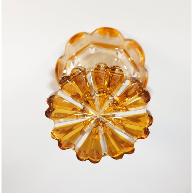 Rare German Bohemian Crystal Chalice With Etched Historic Buildings For Sale - Image 9 of 9