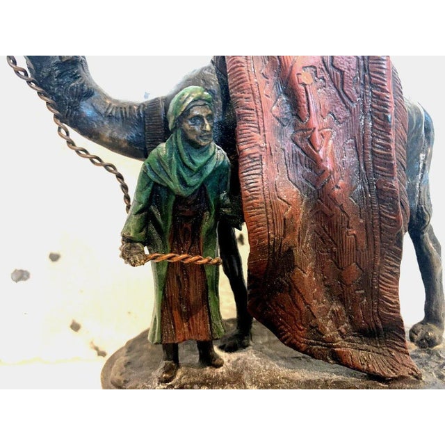 Carl Kauba, Merchant on Camel, 20th Century, Patinated Bronze For Sale - Image 11 of 14