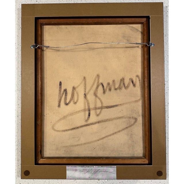 "Leo Rex," a stunning portrait of acclaimed Chicago artist Leopold Segedin (1927-2025) by James Hoffman, c. 1950. Oil on...
