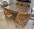 1970s Rare 1970s Harrison Van Horn Grasscloth Dining Table – Natural Brown With 2 Leaves For Sale - Image 5 of 12