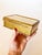 Vintage Gilt Wood and Eglomise Velvet Lined Box For Sale - Image 10 of 12