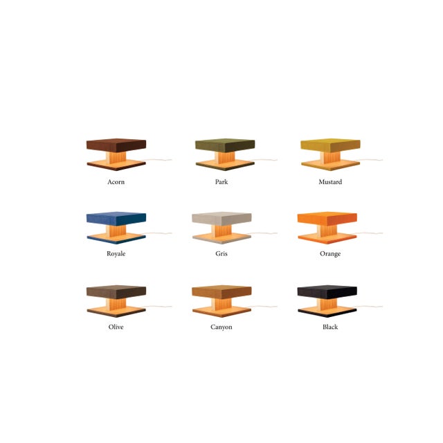 Wood Ogden Lamp in Leather For Sale - Image 7 of 7