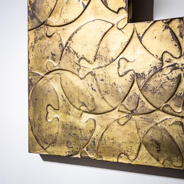 Metal Early 20th Century Art Nouveau Square Metal Frame For Sale - Image 7 of 8