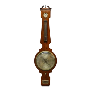 Traditional Mercury Banjo Shaped Rosewood Barometer Unsigned C1880