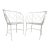 Vintage Mid Century Wrought Iron Loop Chairs- A Pair For Sale