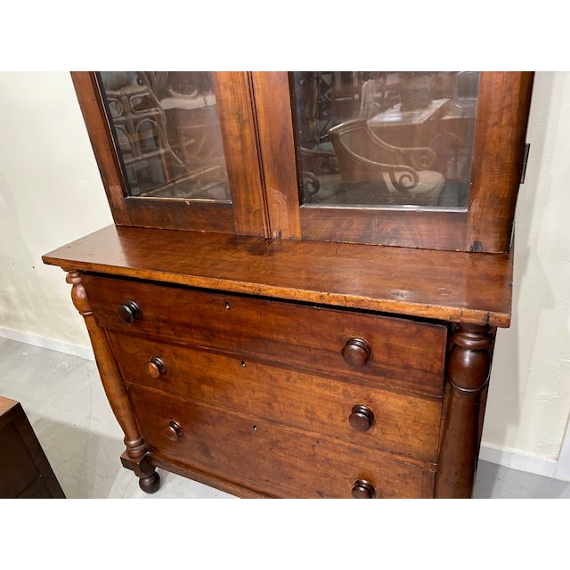 Antique Empire Display Cabinet For Sale - Image 12 of 16