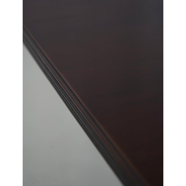 Brown Stickley Duncan Phyfe Mahogany Dining Room Table For Sale - Image 8 of 18