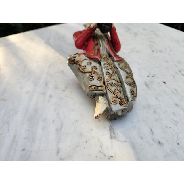 Antique Carved Figure in Beech, 1890s For Sale - Image 6 of 10