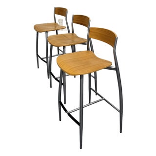 Set of 3 Design Within Reach Italian Altek Sergio Mian Baba Counter Stools For Sale