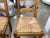 French Vintage Pine Rush-Seat Tall Back Chairs For Sale In New York - Image 6 of 11