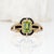 1Ct Peridot Ring With Natural Diamond Accents: Solid 14k Gold, Emerald Cut, Size 6.75 For Sale - Image 4 of 8